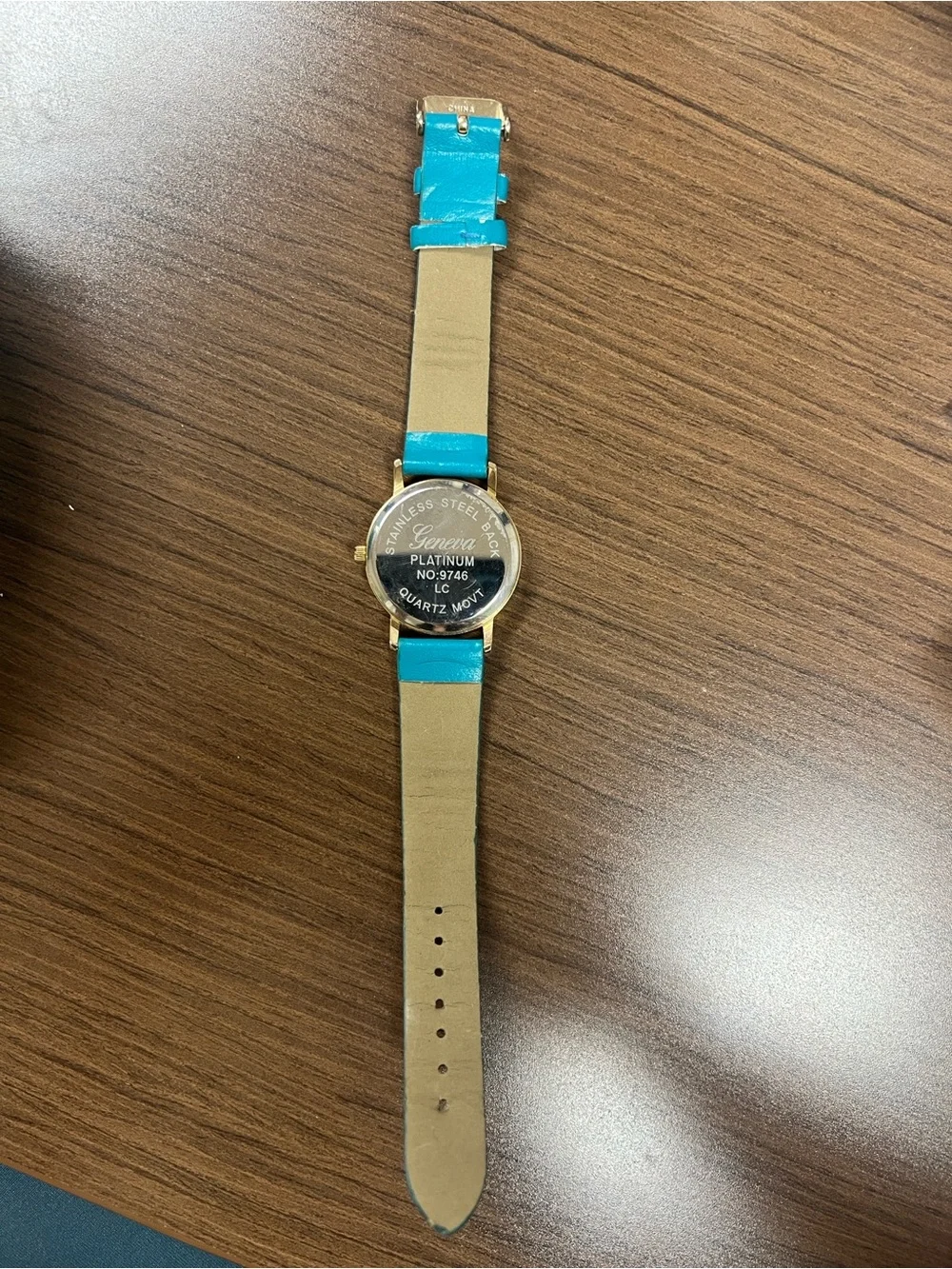 Turquoise Chevron Strap Watch - Unbranded